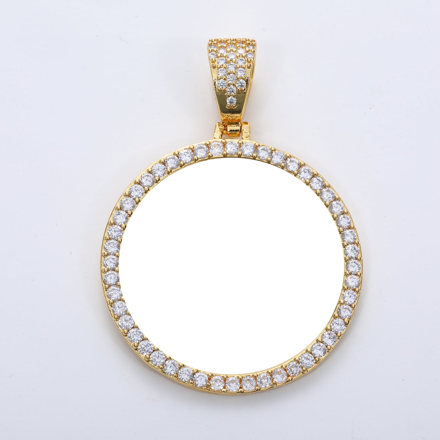 BIG SIZE CIRCLE CUSTOM PICTURE PENDANT