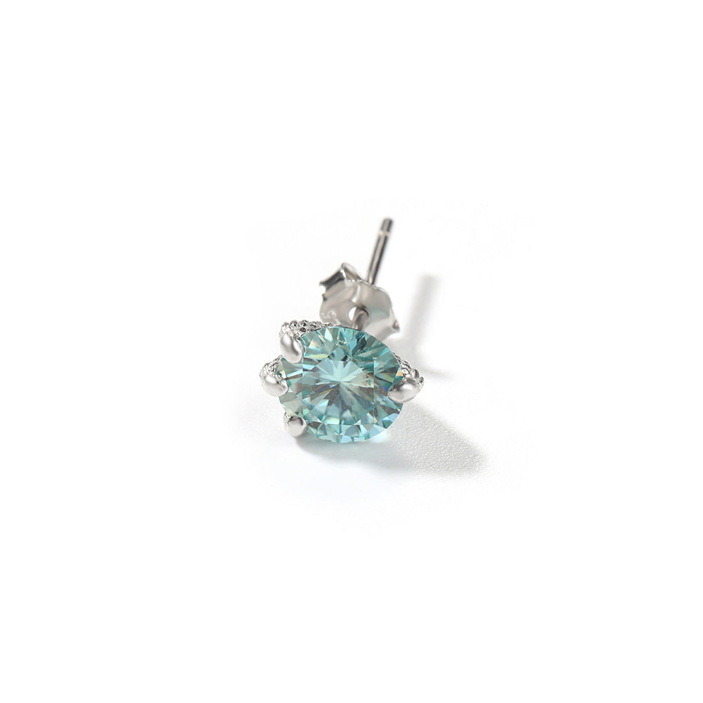 🎁 925S & VVS1 MOISSANITE DRAGON'S CLAWS SOLITAIRE STUD EARRINGS (100% off)