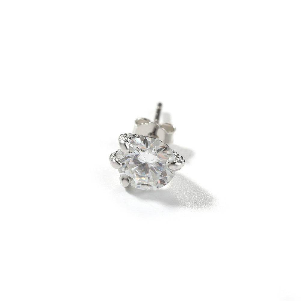 🎁 925S & VVS1 MOISSANITE DRAGON'S CLAWS SOLITAIRE STUD EARRINGS (100% off)