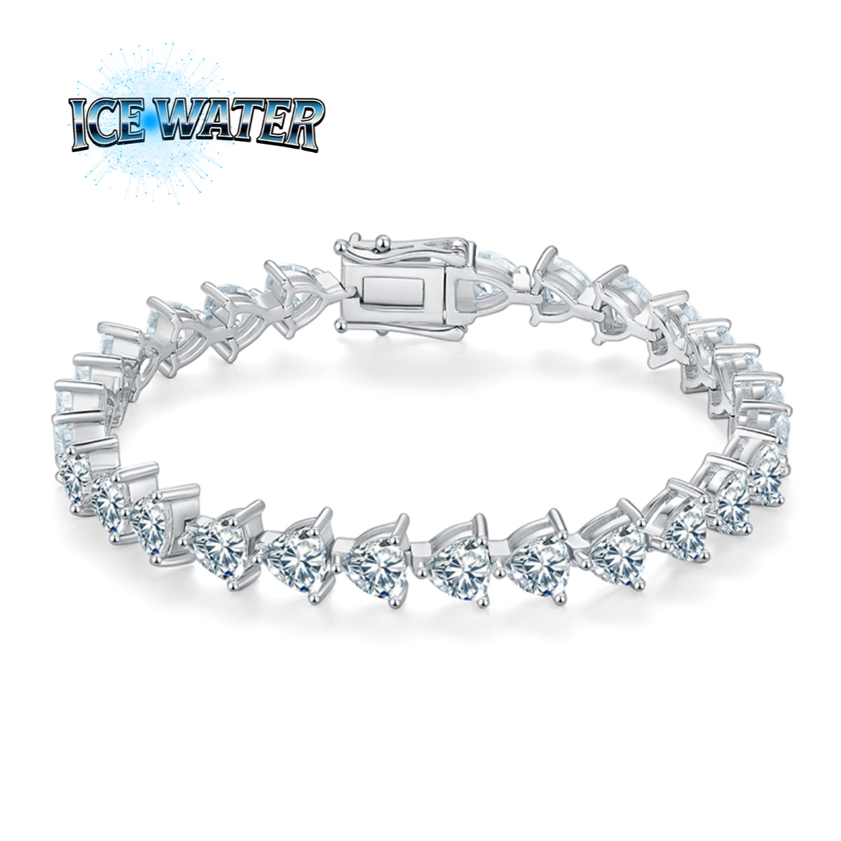 Moissanite 5MM Tennis triangular shape Bracelet