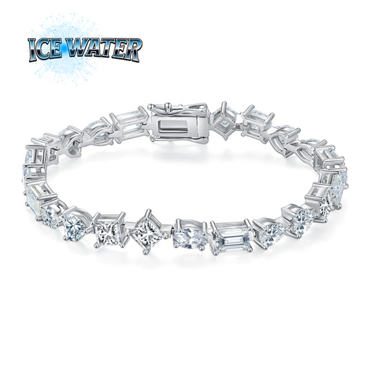 Moissanite Special shape tennis bracelet chain Jewelry