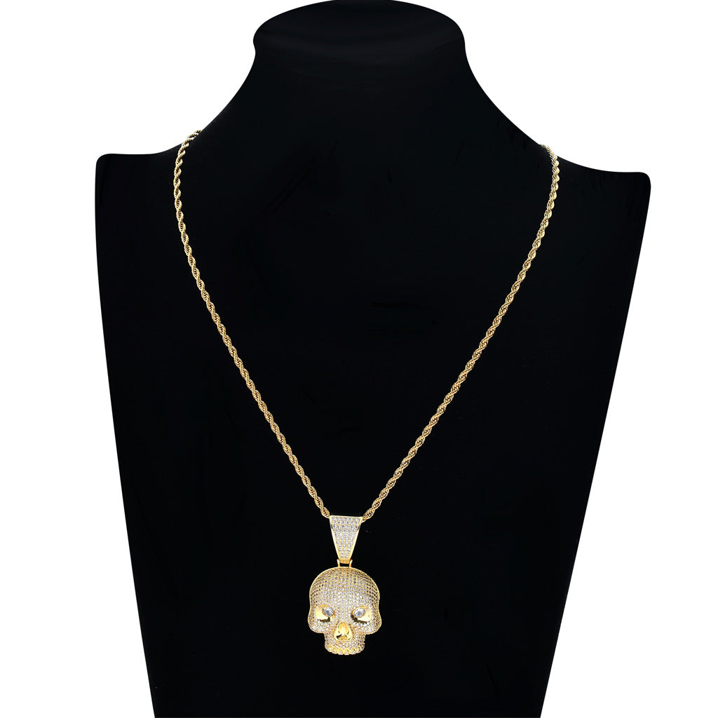 ICE WATER zirconia Skull head Pendant