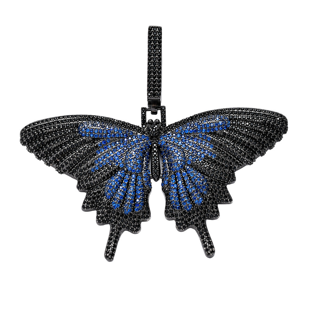 ICE WATER Ice Butterfly Pendant copper and zirconia