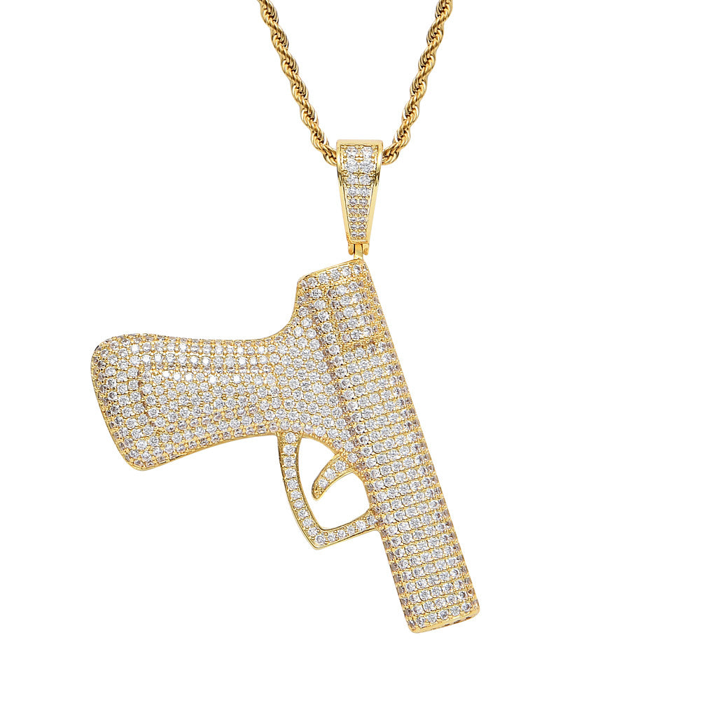 ICE WATER Punk Gun Pendant