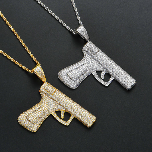 ICE WATER Punk Gun Pendant