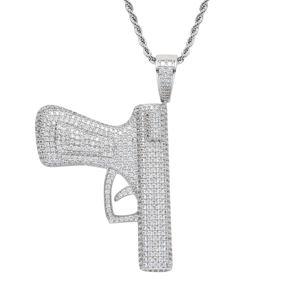 ICE WATER Punk Gun Pendant