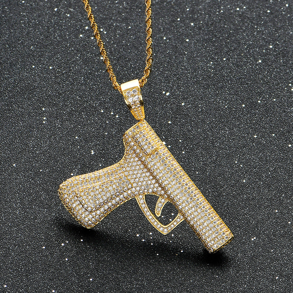 ICE WATER Punk Gun Pendant