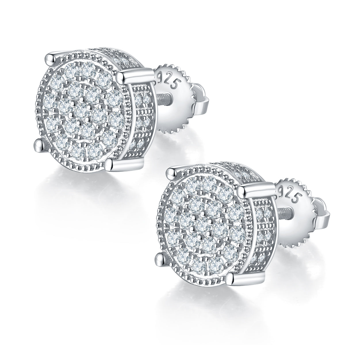 Moissanite earring 925 Studs Earrings Set