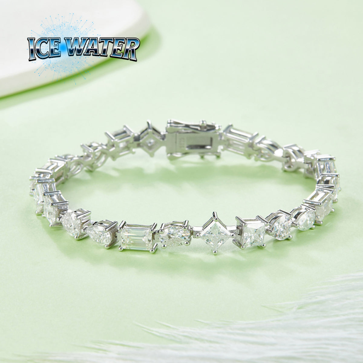 Moissanite Special shape tennis bracelet chain Jewelry