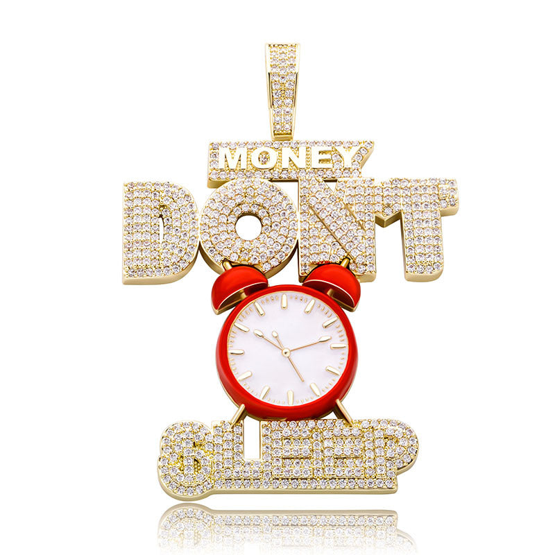 ICE WATER Big Red Clock-Money Don't Sleep Excitation Pendant