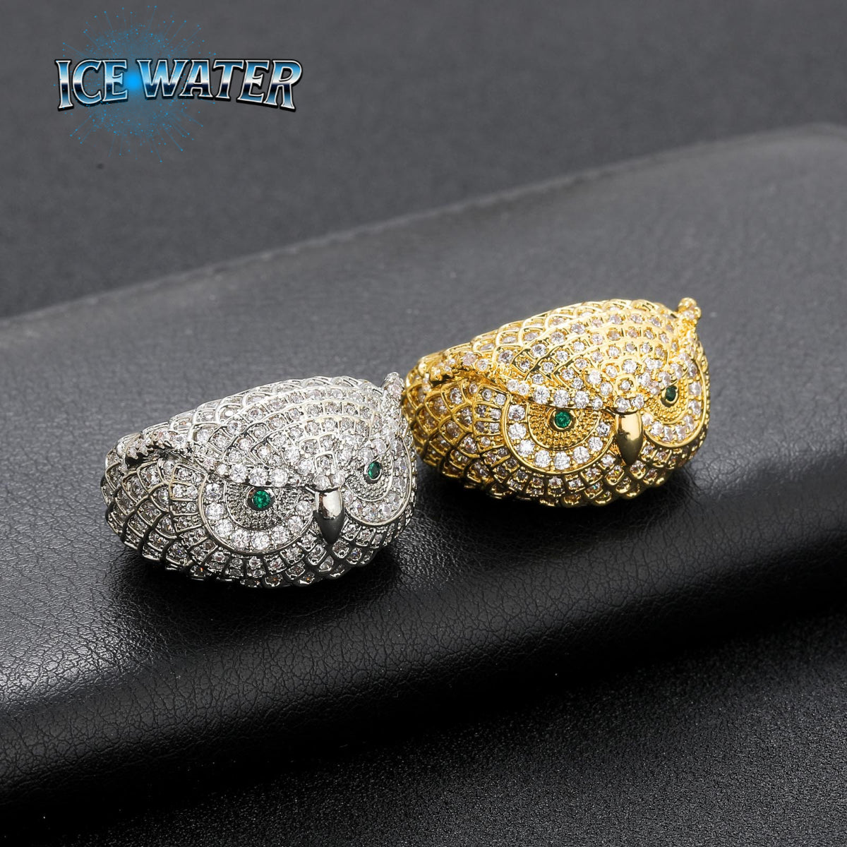 ICE WATER Hip Hop Style Vintage Owl Eye Ring