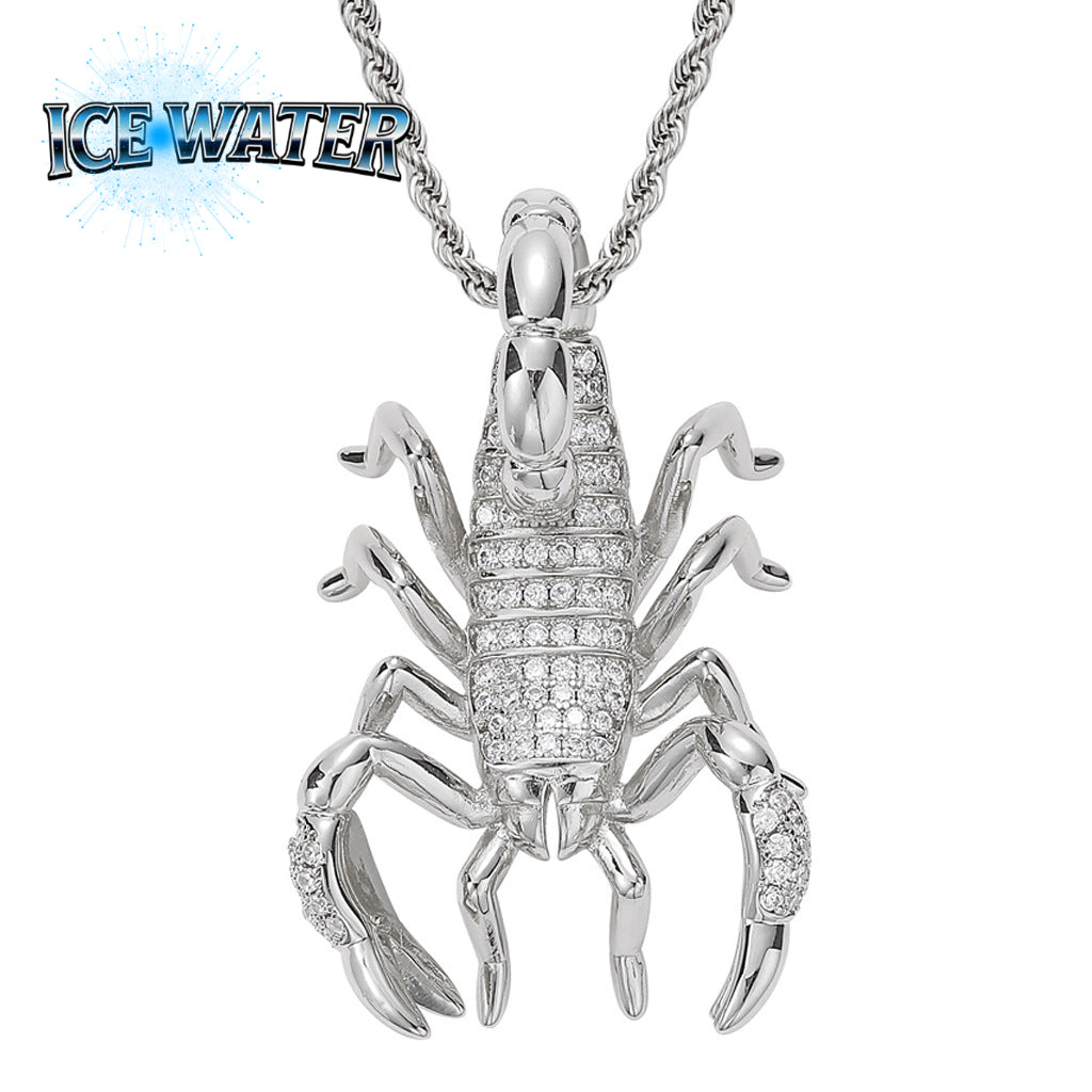 ICE WATER Scorpion zirconia Pendant Hip Hop style