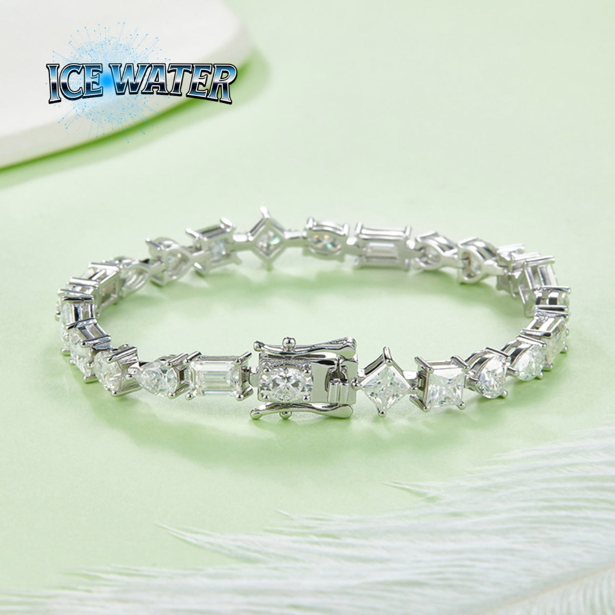 Moissanite Special shape tennis bracelet chain Jewelry