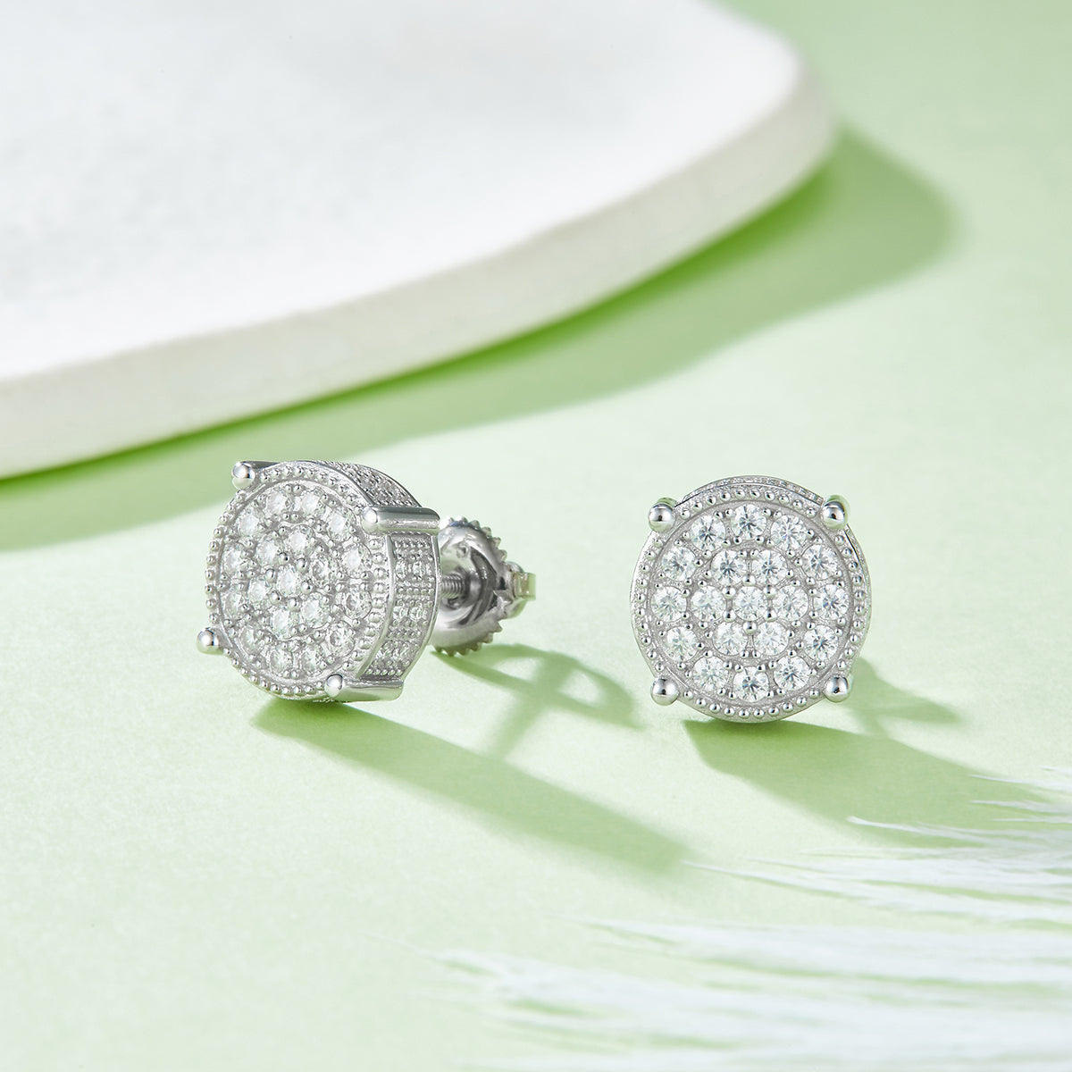 Moissanite earring 925 Studs Earrings Set