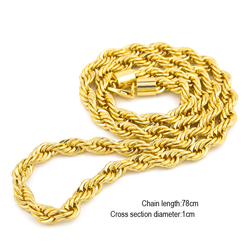 ICE WATER 10MM Heavy Rope Chain 30" Necklace