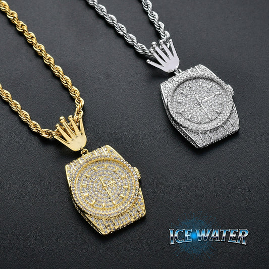 ICE WATER Hip-hop Fashion Watch Pendant