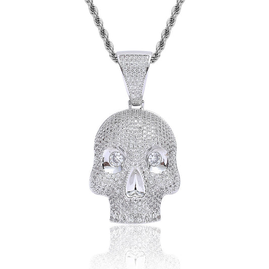 ICE WATER zirconia Skull head Pendant