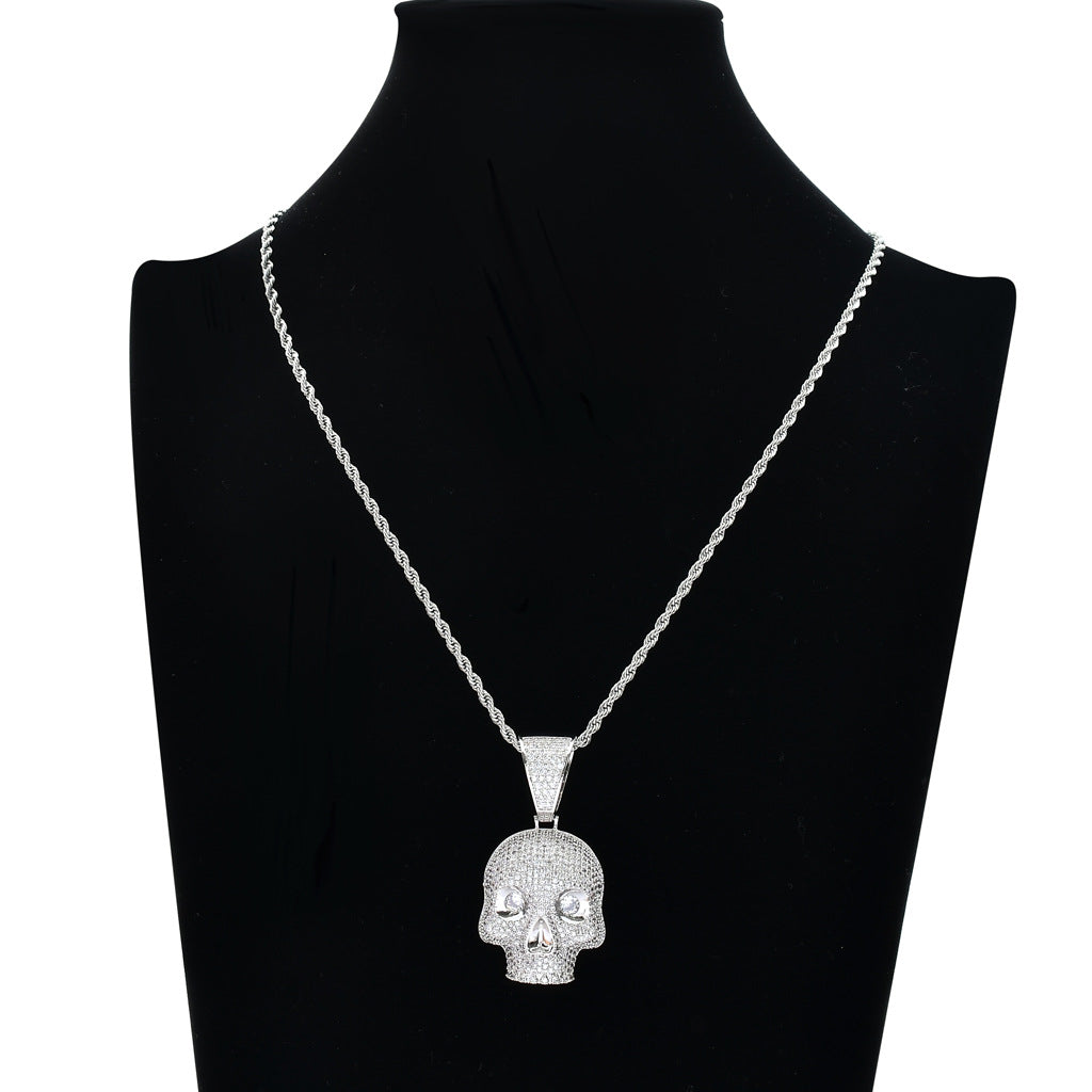 ICE WATER zirconia Skull head Pendant