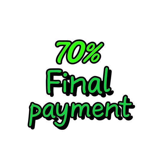 70% Final payment for Customized Moissanite Pendant