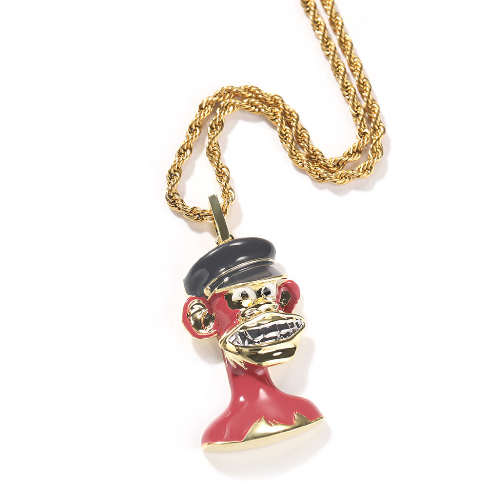 ICE WATER Hip Hop universe Character zirconia Pendant