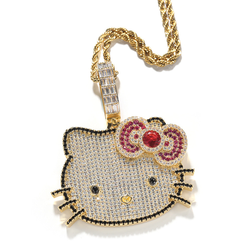 ICE WATER Hello Kitty Pendant Copper zironia