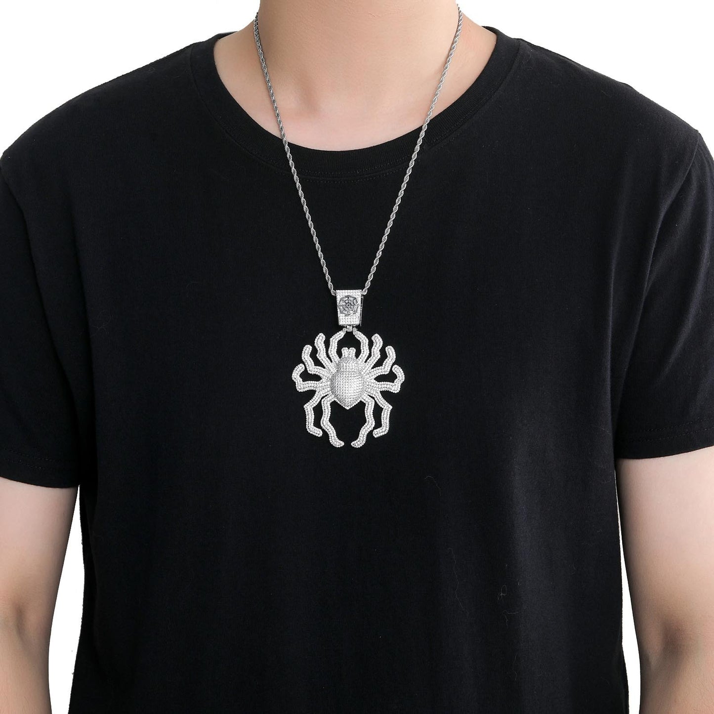 ICE WATER Hip Hop Zirconia Large Spider Pendant