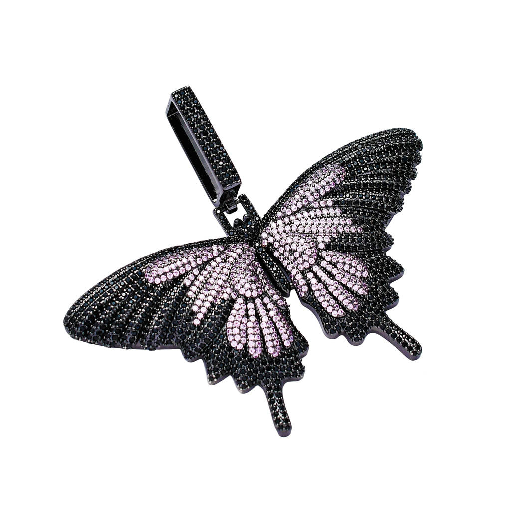 ICE WATER Ice Butterfly Pendant copper and zirconia