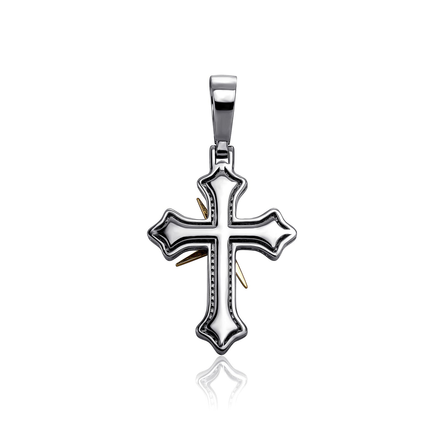 ICE WATER Spinner Zirconia cross Pendant