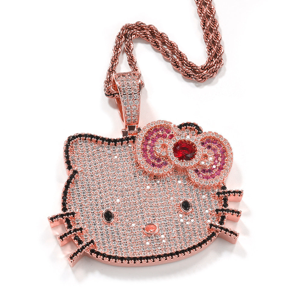 ICE WATER Hello Kitty Pendant Copper zironia