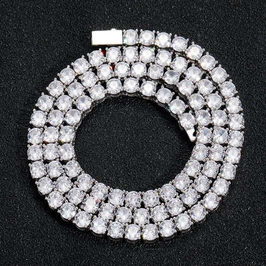 ICE WATER 3-8mm Diamond Tennis Chain Zirconia and copper