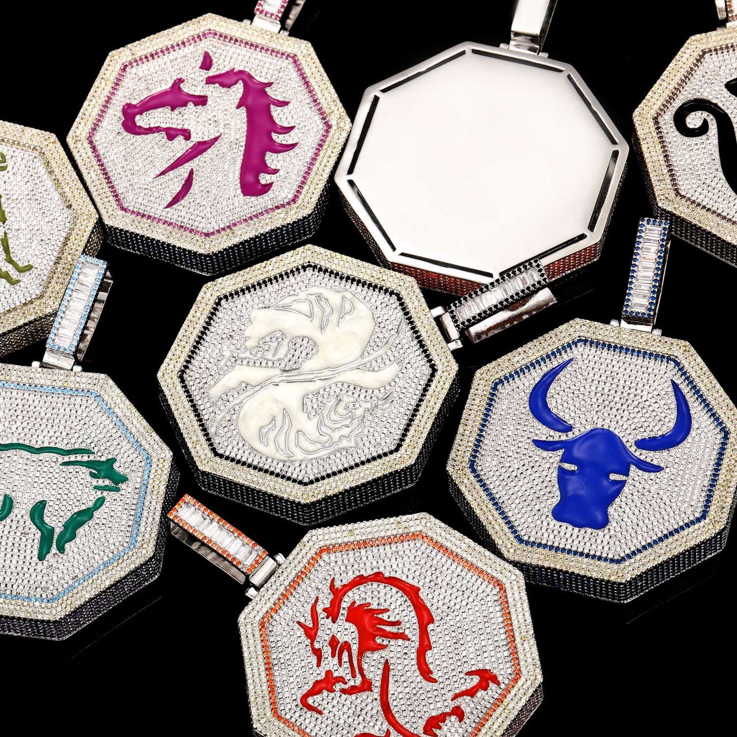 ICE WATER Twelve Chinese Zodiac Signs Card Pendant