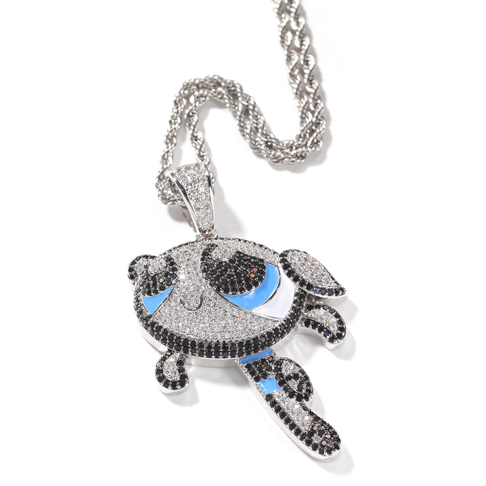 ICE WATER The Powerpuff Girls pendant copper zirconia