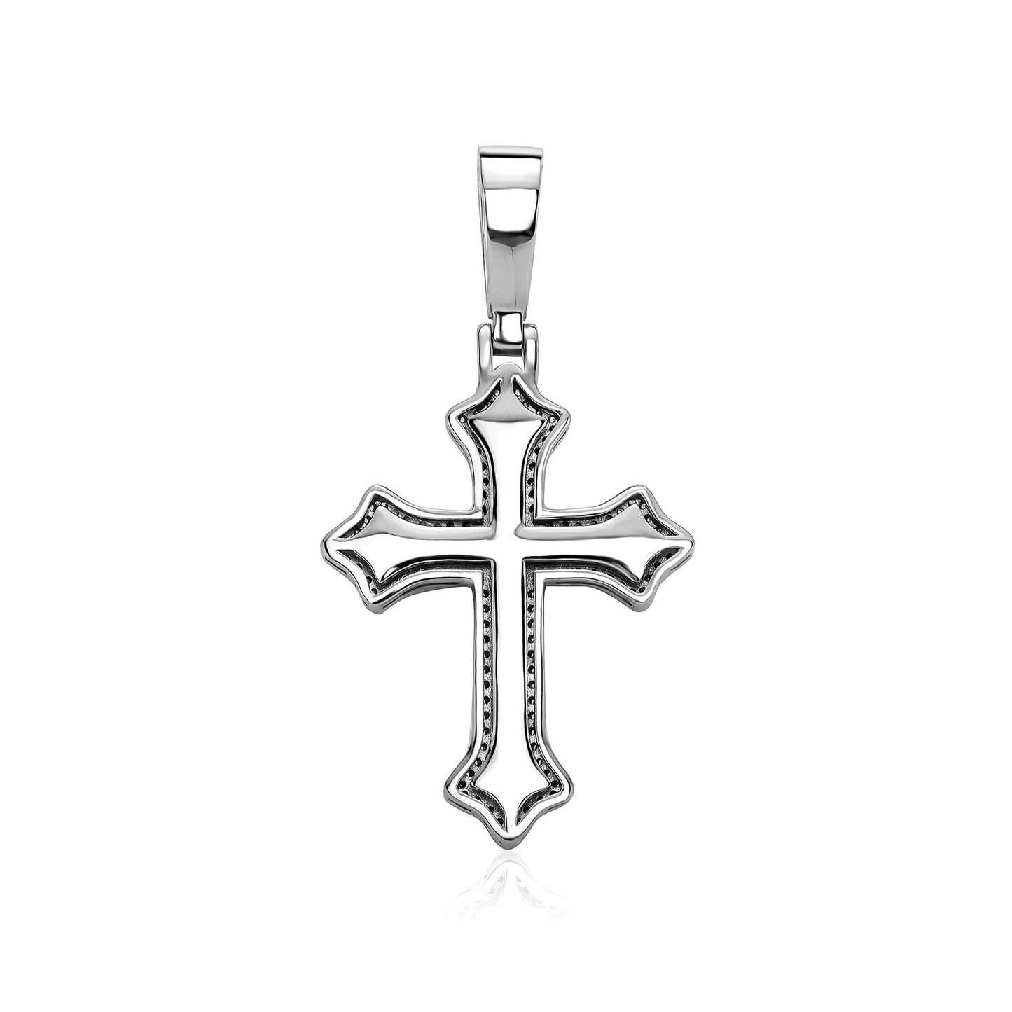 ICE WATER Hip-hop Cross zirconia Cuban Pendant