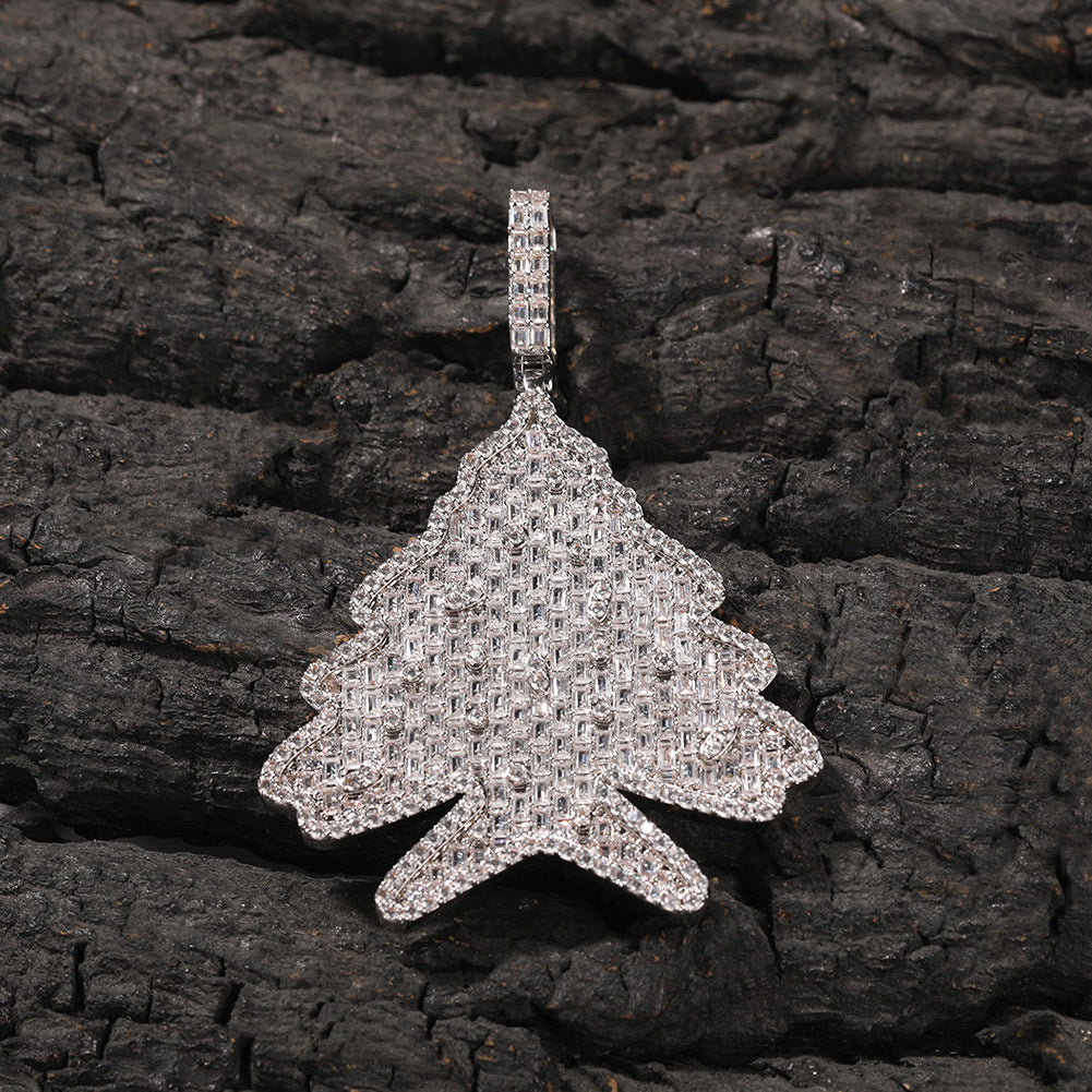 ICE WATER Christmas tree zirconia pendant