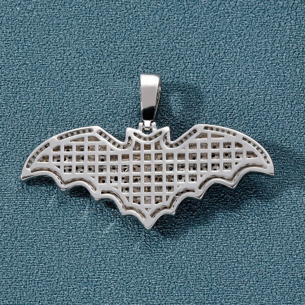 ICE WATER Silver zirconia Bat Pendant