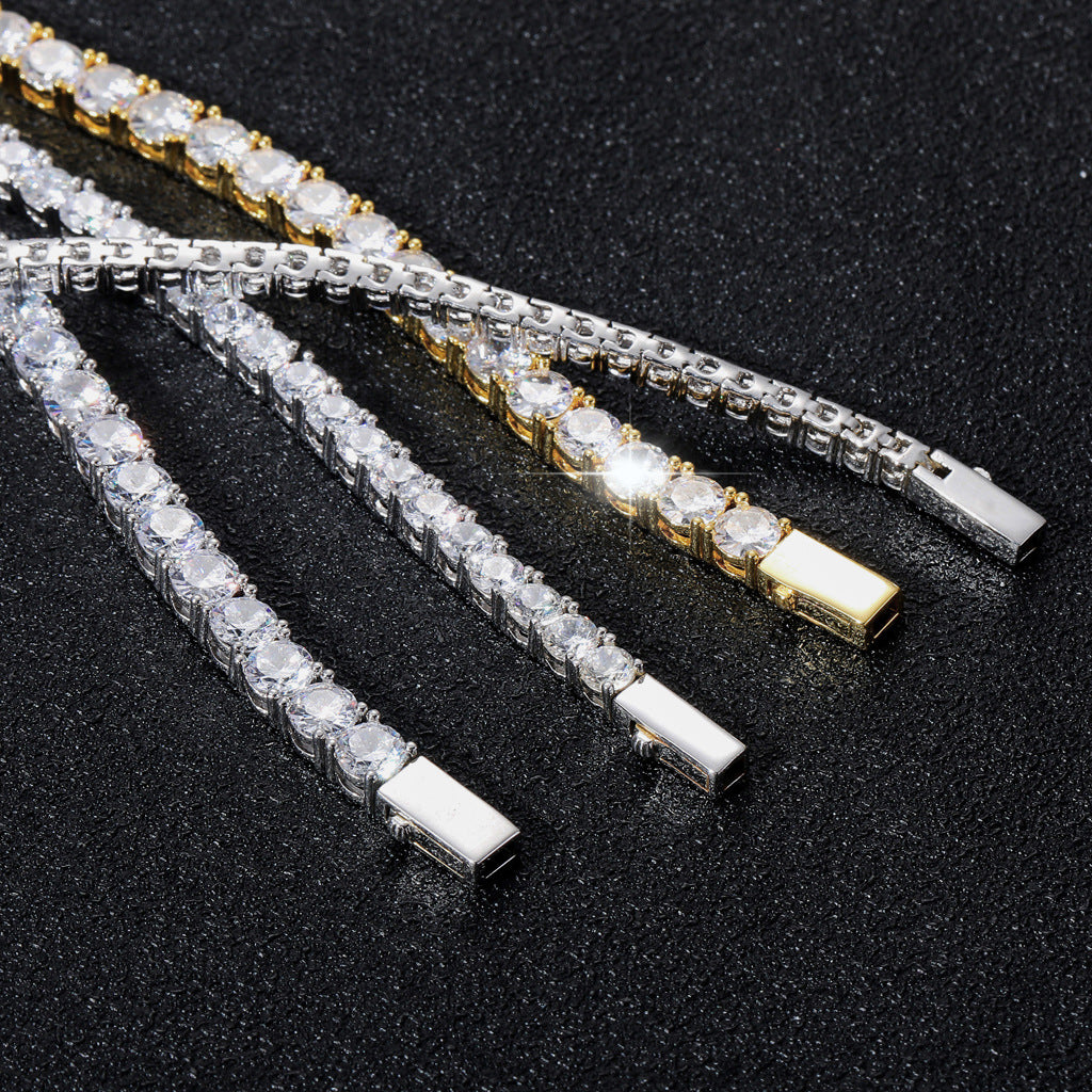 ICE WATER 3-8mm Diamond Tennis Chain Zirconia and copper