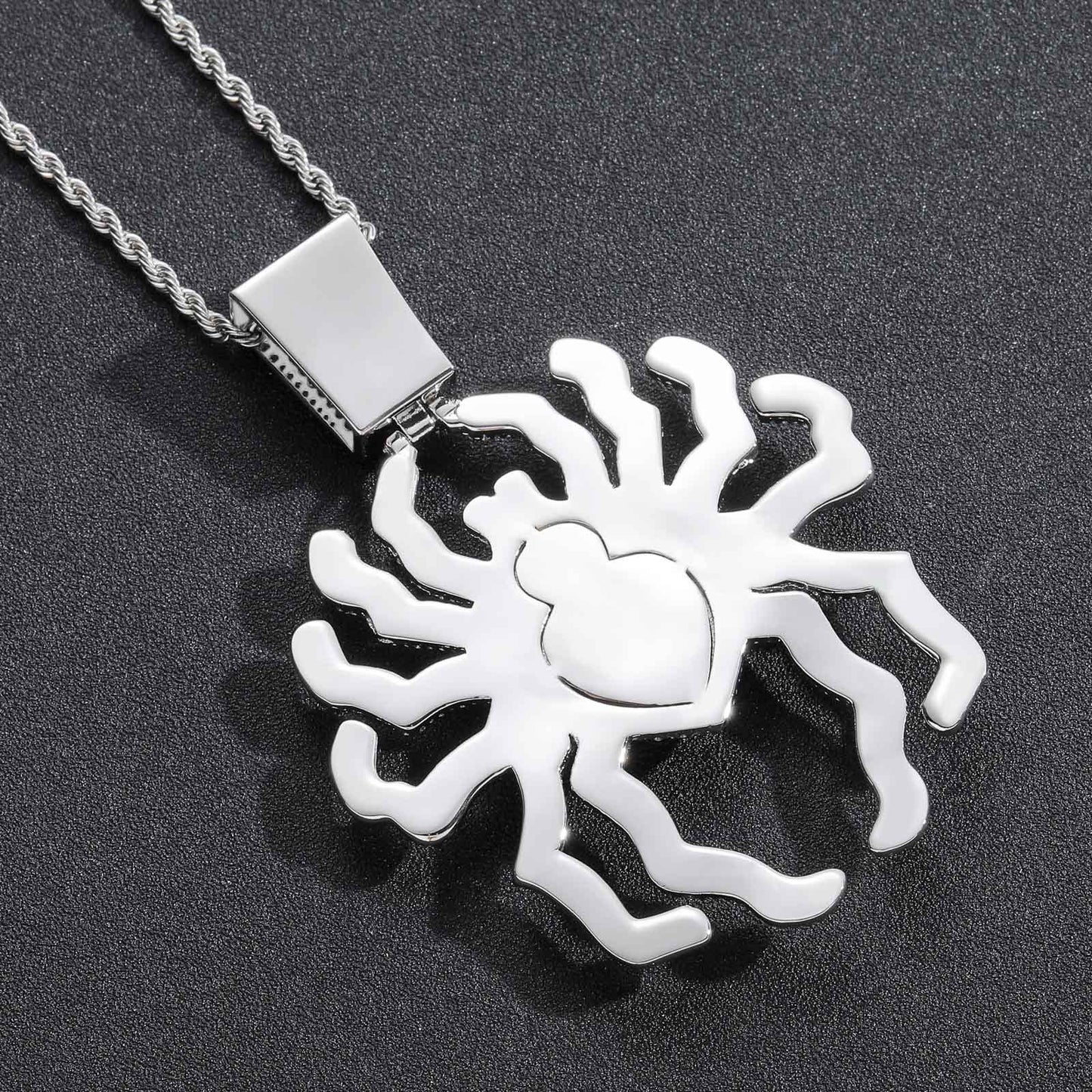 ICE WATER Hip Hop Zirconia Large Spider Pendant