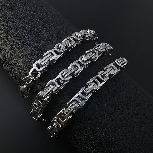 ICE WATER Men's Byzantine Style  Emperor Chain bracelets