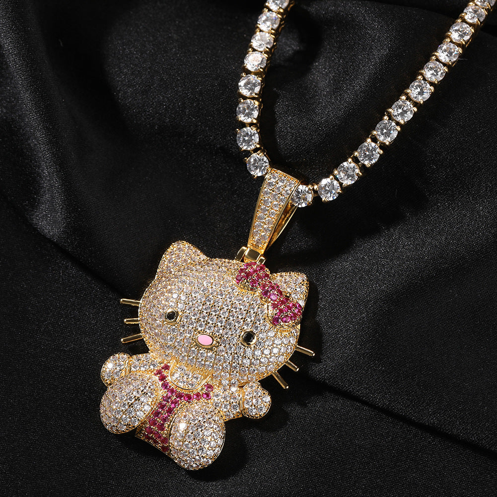 ICE WATER Hello Kitty Pendant Copper zironia