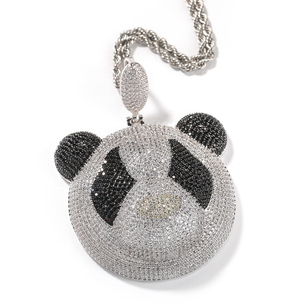 ICE WATER Panda Head Pendant Zirconia