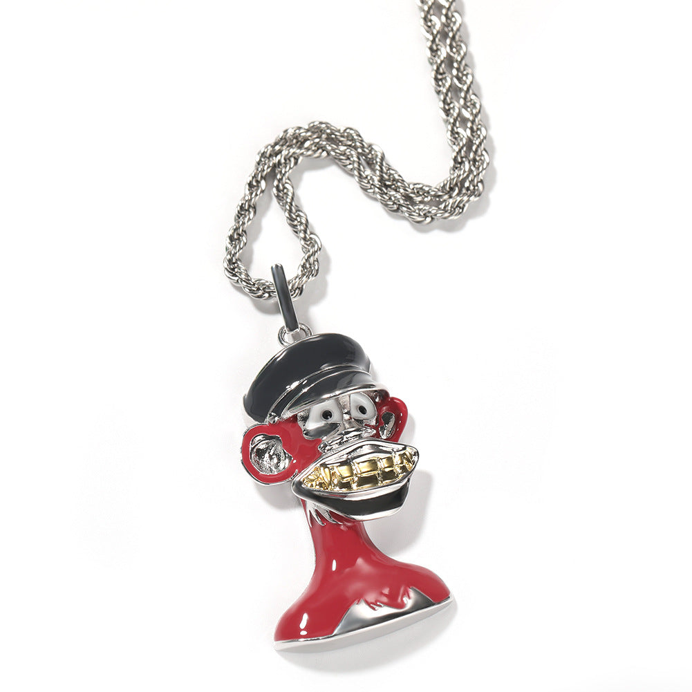 ICE WATER Hip Hop universe Character zirconia Pendant