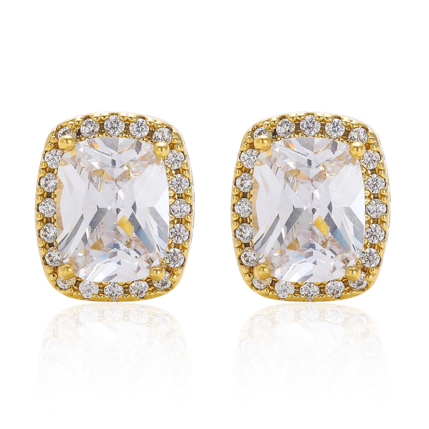 ICE WATER Unisex Earrings Zirconia