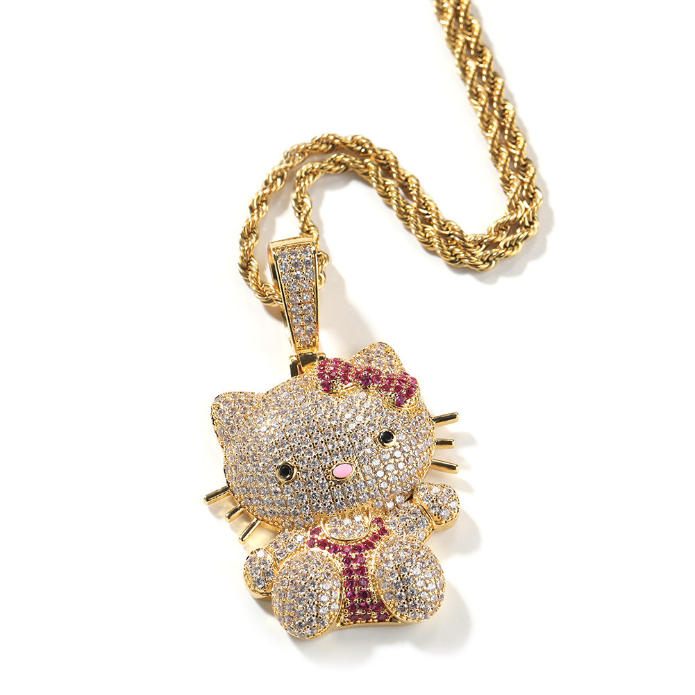 ICE WATER Hello Kitty Pendant Copper zironia