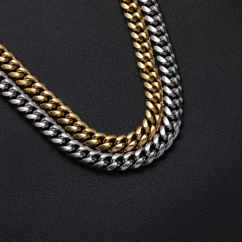 ICE WATER stainless Cuban Link Chain 6-18MM Width/ 6-30 inch