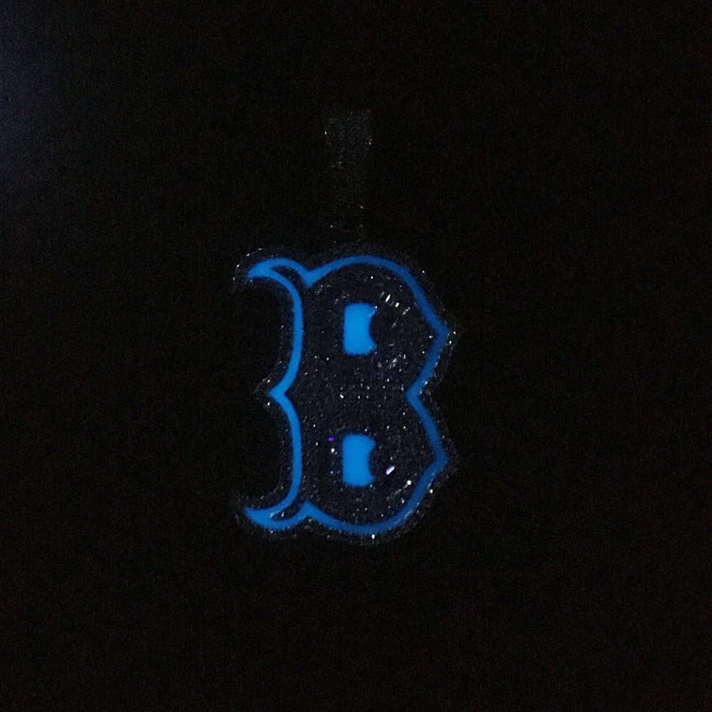 ICE WATER Luminous Letter B Pendant Zirconia