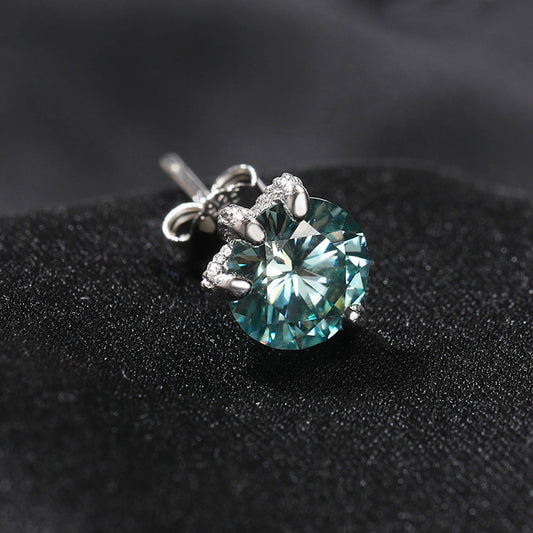 🎁 925S & VVS1 MOISSANITE DRAGON'S CLAWS SOLITAIRE STUD EARRINGS (100% off)