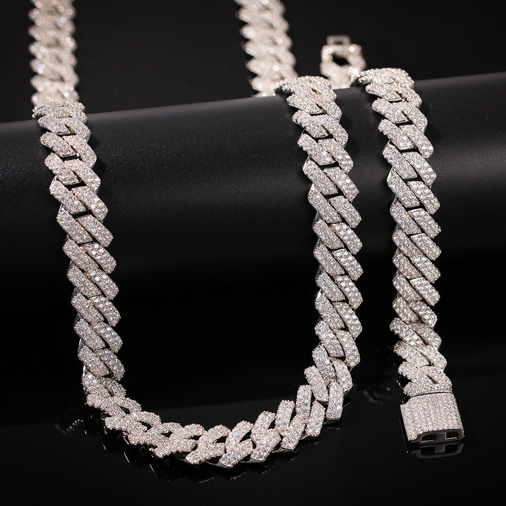 ICE WATER Cuban Link Chain copper and zirconia