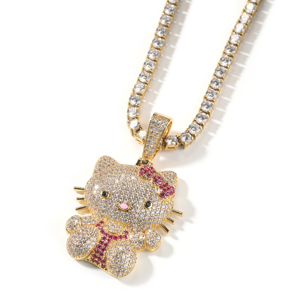 ICE WATER Hello Kitty Pendant Copper zironia