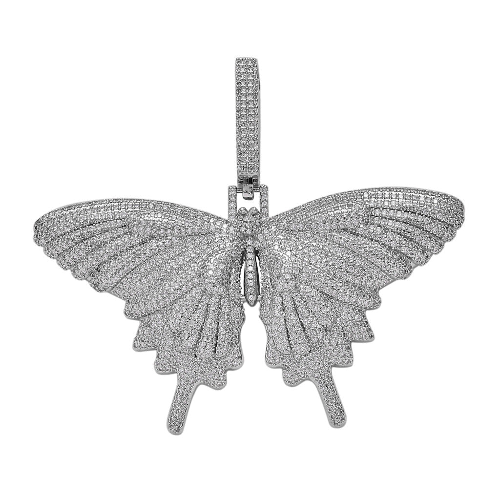 ICE WATER Ice Butterfly Pendant copper and zirconia