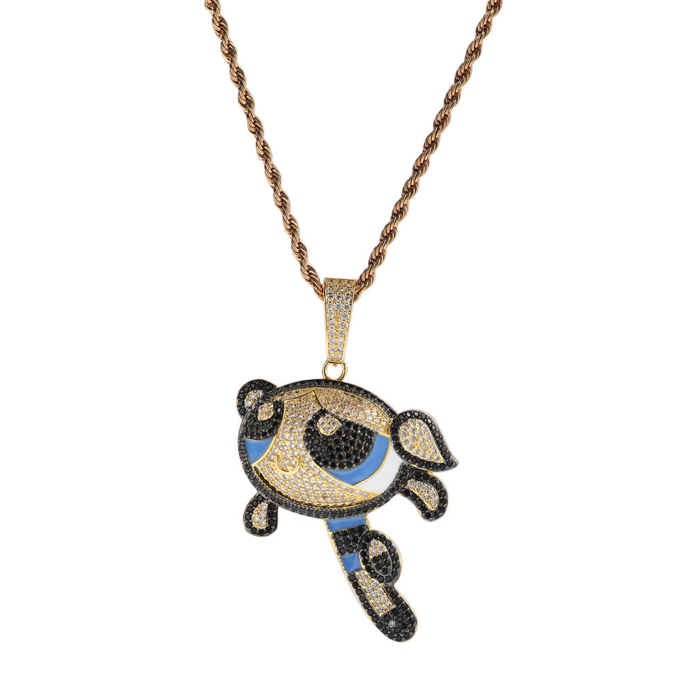 ICE WATER The Powerpuff Girls pendant copper zirconia